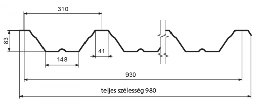 T85 – trapezoidal profile